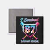 67 Baseball Ice Cream Drip Six Seven Meme Teachers Magneet (Voorkant / Achterkant)