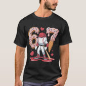 67 Baseball Meme Shirt - Ice Cream Drip 6-7 Youth  (Voorkant)