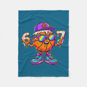 67 Basketbal Drip Six Seven Grappige Meme Gen Alph Fleece Deken