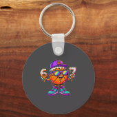 67 Basketbal Drip Zes Zeven Grappig Meme Gen Alpha Sleutelhanger (Voorkant)