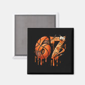67 Basketbal Ijs Drip Zes Zeven Magneet (Voorkant / Achterkant)