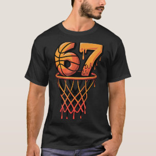 67 Basketbal IJscrens Drip Six Seven T-shirt