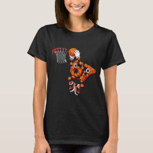 67 basketbal italiaanse brainrot dunk voor kindere t-shirt