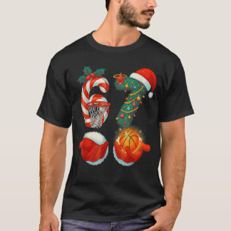67 Basketbal Kerstman Si Seven Meme Kerst Sport  T-shirt