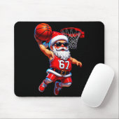 67 Basketbal Sinterklaas Zes Zeven Meme Kerst Srt Muismat (Met muis)