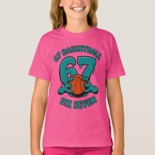 67 Basketbal Six Seven Sports Meme T-shirt