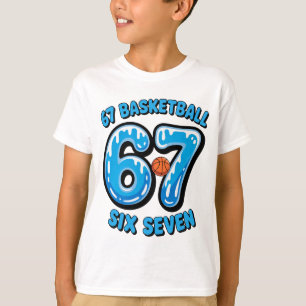 67 Basketbal Six Seven Sports Meme T-shirt