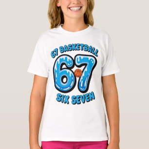 67 Basketbal Six Seven Sports Meme T-shirt