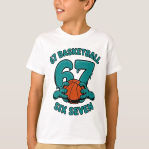 67 Basketbal Six Seven Sports Meme T-shirt