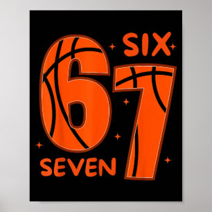 67 Basketbal Zes Zeven 6 7 Meme 6  Poster