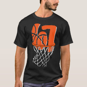 67 Basketbal Zes Zeven 6 7 Meme Grappig 67 Basketb T-shirt