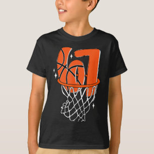 67 Basketbal Zes Zeven 6 7 Meme Grappig 67 Basketb T-shirt
