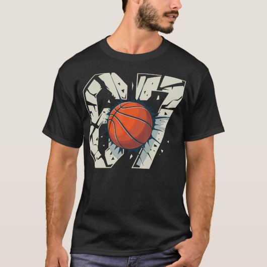 67 Basketbal Zes Zeven 6 7 T-shirt (Voorkant)