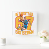 67 Basketbal Zes Zeven Vierkante Klok (Huis)