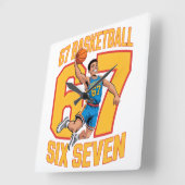 67 Basketbal Zes Zeven Vierkante Klok (Hoek)