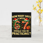 67 Basketball Christmas Funny Practice Meme Gift  Kaart (Gele Bloem)