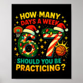 67 Basketball Christmas Funny Practice Meme Gift  Poster (Voorkant)