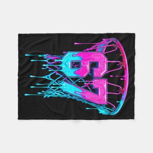 67 Basketball Drip Six Seven Funny  Fleece Deken (Voorkant (Horizontaal))