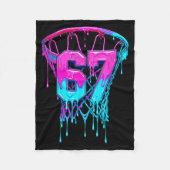 67 Basketball Drip Six Seven Funny  Fleece Deken (Voorkant)