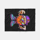 67 Basketball Drip Six Seven Funny Meme Gen Alpha  Fleece Deken (Voorkant (Horizontaal))