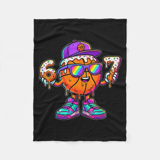 67 Basketball Drip Six Seven Funny Meme Gen Alpha  Fleece Deken (Voorkant)