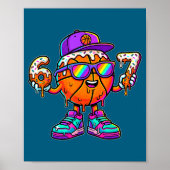 67 Basketball Drip Six Seven Funny Meme Gen Alpha  Poster (Voorkant)