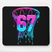 67 Basketball Drip Six Seven Funny  Muismat (Voorkant)