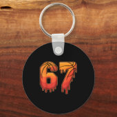 67 Basketball Gen Alpha Slang Kids Drip Six Seven  Sleutelhanger (Voorkant)