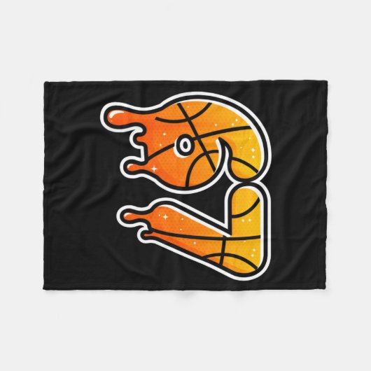 67 Basketball Halftone Meme Gen Alpha Slang Drip S Fleece Deken (Voorkant (Horizontaal))