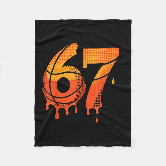 67 Basketball Ice Cream Drip Six Seven  Fleece Deken (Voorkant)