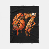 67 Basketball Ice Cream Drip Six Seven  Fleece Deken (Voorkant)
