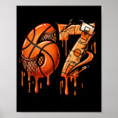 67 Basketball Ice Cream Drip Six Seven  Poster (Voorkant)