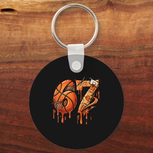 67 Basketball Ice Cream Drip Six Seven  Sleutelhanger (Voorkant)