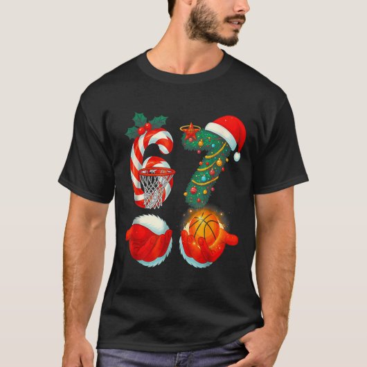 67 Basketball Santa Six Seven Meme Christmas Srt M T-shirt (Voorkant)