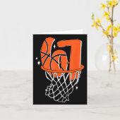 67 Basketball Six Seven 6 7 Meme Funny 67 Basketba Kaart (Gele Bloem)