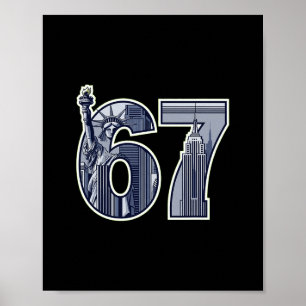 67 Beeld Liberty Empire State Graphic Poster