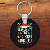 67 Beste Kerstman 6 7 Kinderen Deden Het Grappige Sleutelhanger (Voorkant)