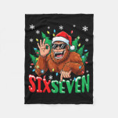 67 Bigfoot Six Seven Hands Christmas Holiday Boys  Fleece Deken (Voorkant)