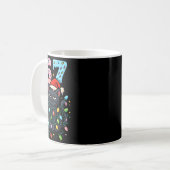67 Black Cat Christmas Ice Cream Drip Santa Hat Si Koffiemok (Voorkant links)
