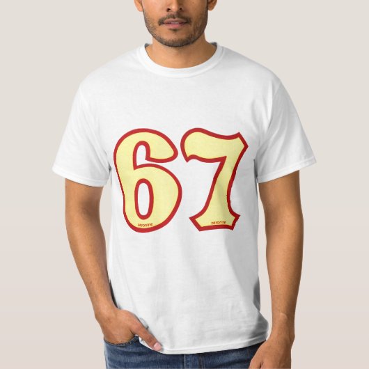 67 bmx #s t-shirt (Voorkant)