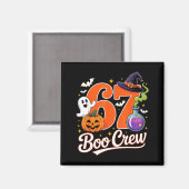 67 boo bemanning grappig halloween spook heks pomp magneet (Voorkant / Achterkant)