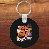 67 boo bemanning grappig halloween spookt vrouwtje sleutelhanger (Voorkant)