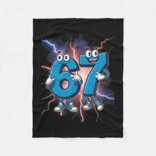 67 Brainrot Italiaans Meme Grappig 67 Kinderkostuu Fleece Deken