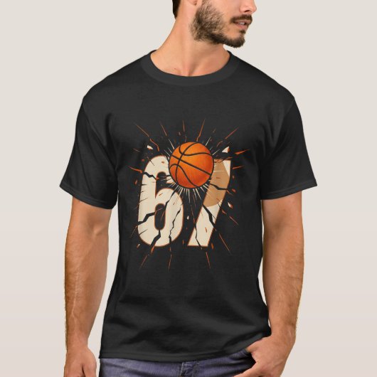 67 Brainrot Jeugd Basketbal Drip - Grappige Kinder T-shirt (Voorkant)