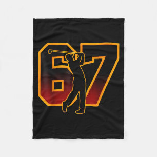 67 Brainrot Jeugd Golf Drip - Grappige Kinderen 67 Fleece Deken