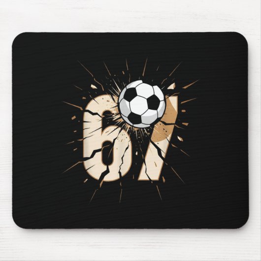 67 Brainrot Jeugd Voetbal Drip - Grappige Kinderen Muismat (Voorkant)