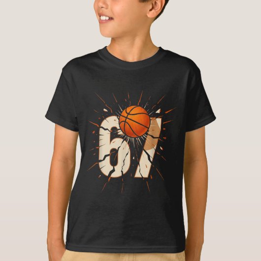 67 Brainrot Youth Basketball Drip - Funny Kids 67  T-shirt (Voorkant)