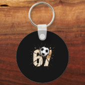 67 Brainrot Youth Soccer Drip - Funny Kids 67  Sleutelhanger (Voorkant)