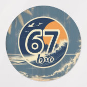 67 bro surfstickers labels (Design 1)