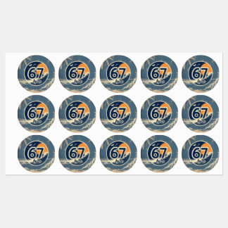 67 bro surfstickers labels